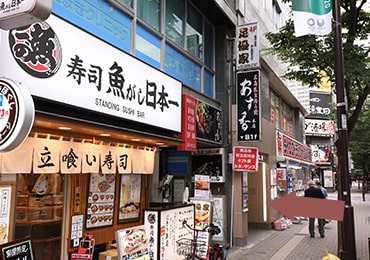 新宿駅中央西口からのクリニックまでの道順